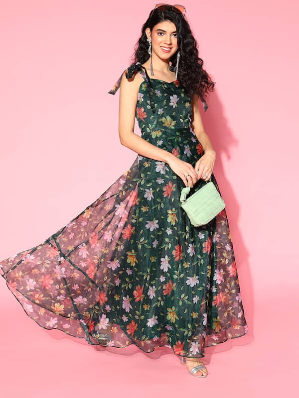 Amazonin Greens  Gowns  Ethnic Wear Clothing  Accessories