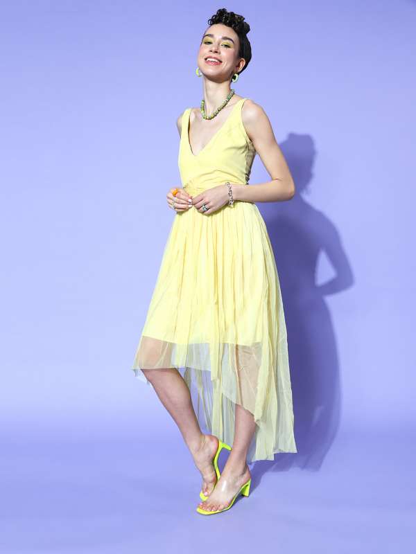 F and f yellow dress new arrivals
