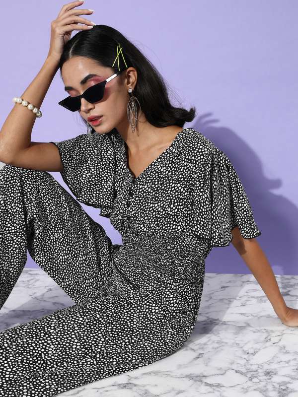Good Look Black Printed Jumpsuits 1541035 Dml Buy Good Look Black Printed Jumpsuits 1541035 Dml online in India