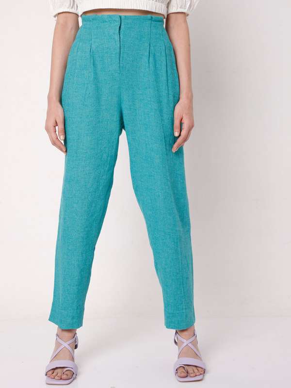 VERO MODA Trousers and Pants  Buy VERO MODA Women Solid Beige Pant Online   Nykaa Fashion