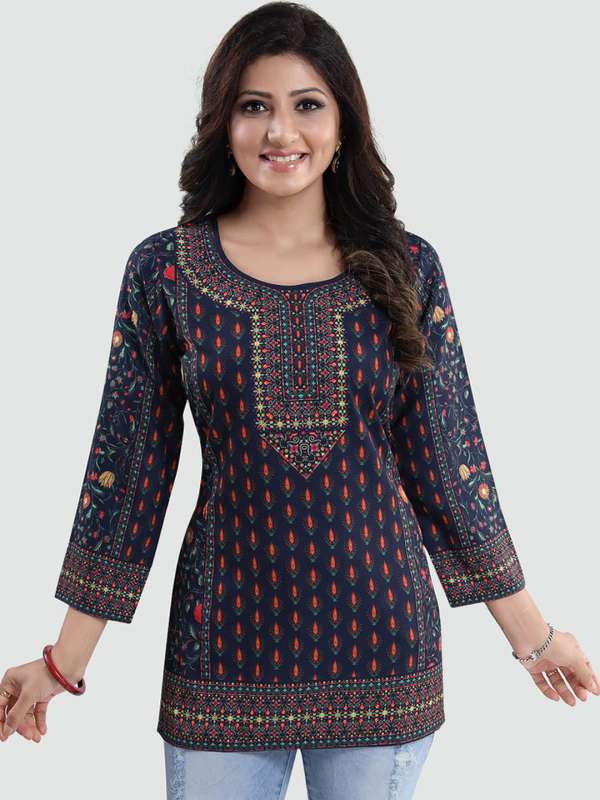 Navy Blue Formal Tops Buy Navy Blue Formal Tops online in India
