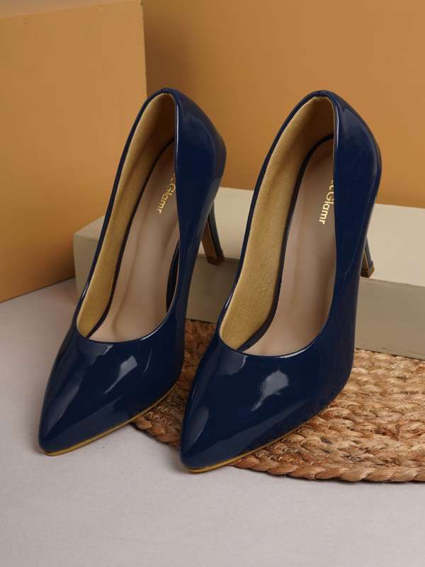Navy blue heels women's shoes shop