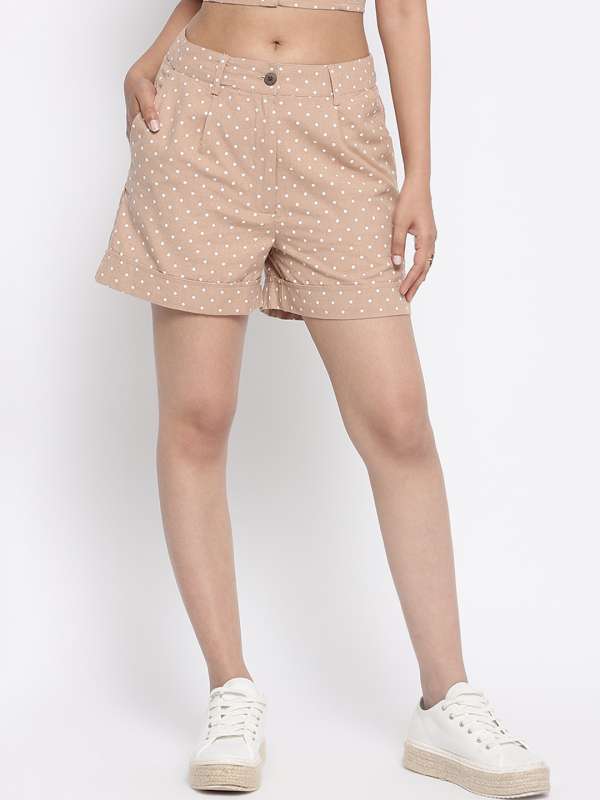 Brown store shorts women