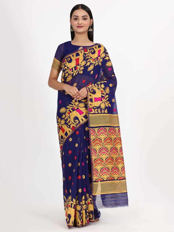Myntra dhakai outlet jamdani saree