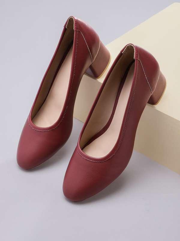 Maroon pumps sale