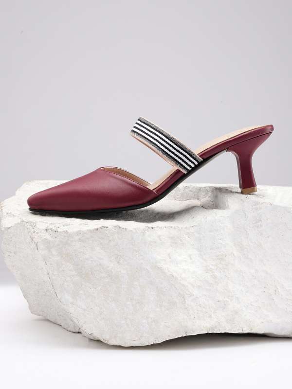 Burgundy Heels Buy Burgundy Heels online in India
