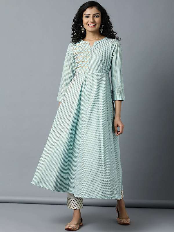 Boat Neck Churidar Kurtas - Buy Boat 