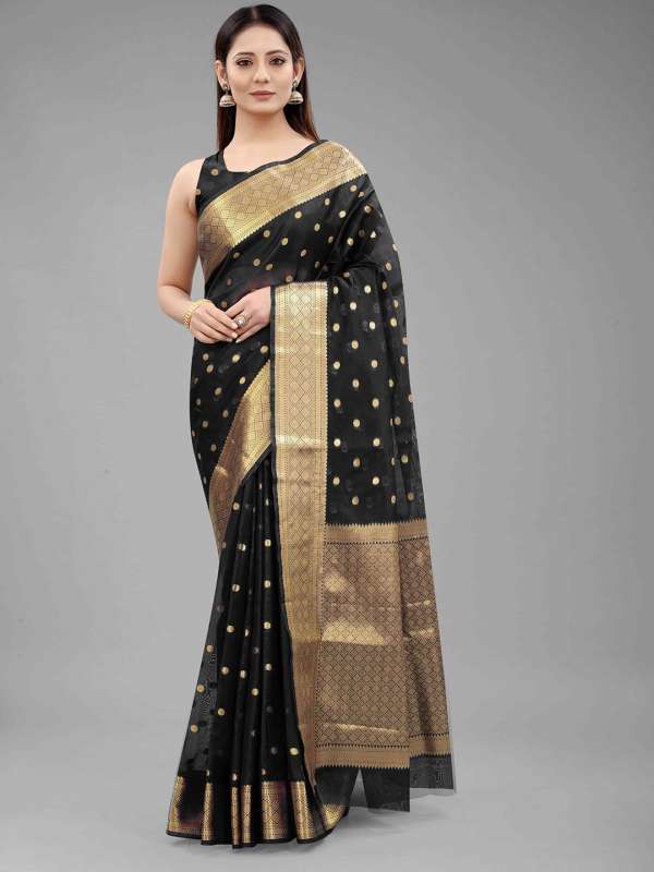 Kanjivaram silk on sale saree myntra