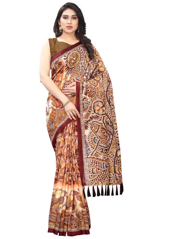 Myntra top kalamkari sarees
