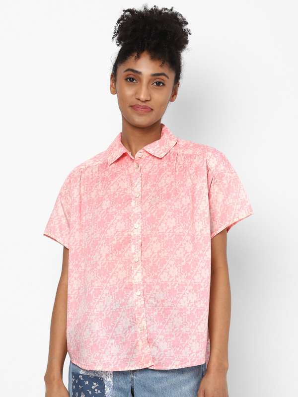 American eagle short cheap sleeve button up