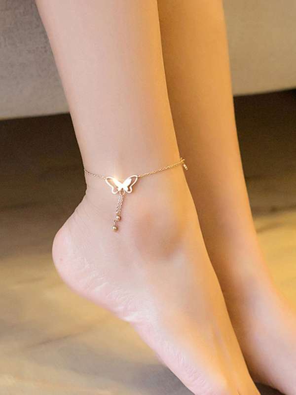 Jeweky Boho Double Love Heart Anklets Gold Ankle Bracelets Chain Beach Foot  Jewelry for Women and Girls  Amazonin Jewellery