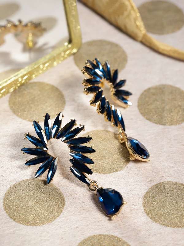 Buy Blue Stone Earrings Online at Best Price Myntra
