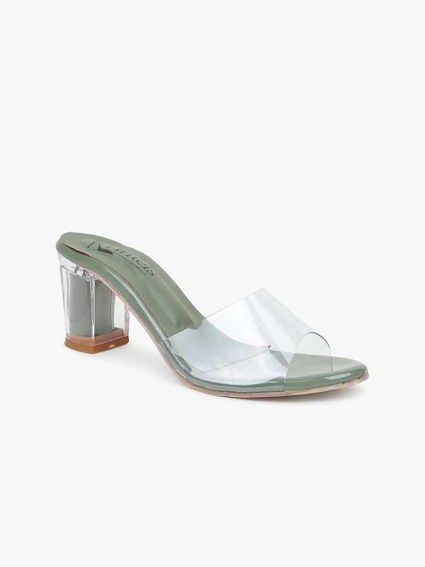 Transparent shop heels myntra