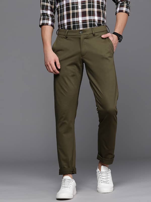 Buy Olive Green Trousers & Pants for Men by JADE BLUE Online | Ajio.com-mncb.edu.vn