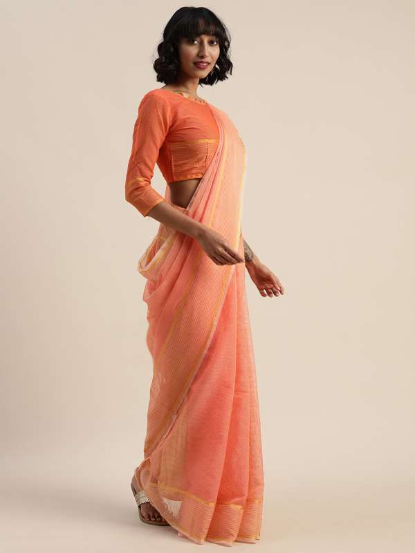 Myntra cotton sarees online shopping clearance