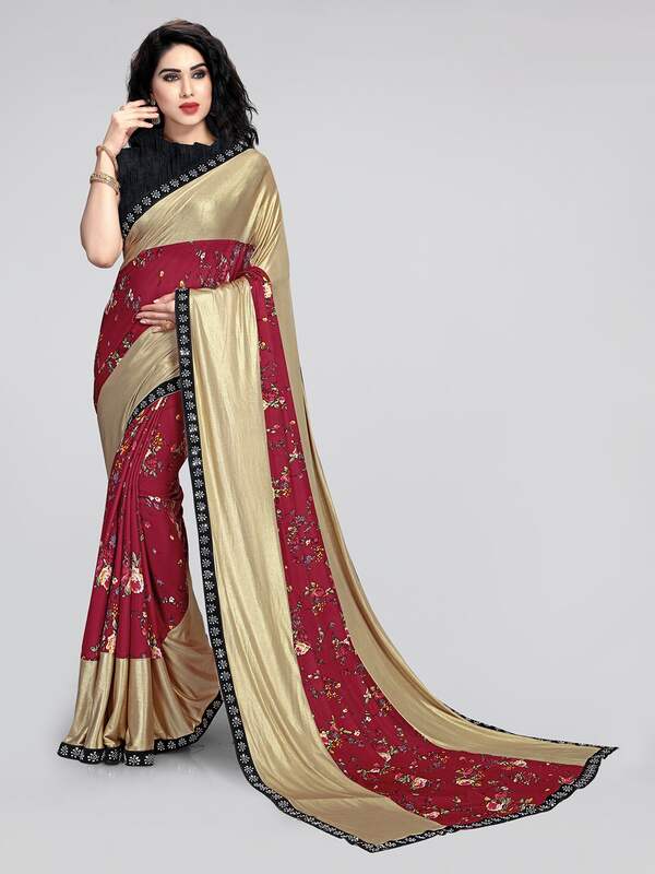 Mirchi Fashion Damen Bollywood Kostüm Indian Sari Kleid mit Ungesteckt Oberteil/Top