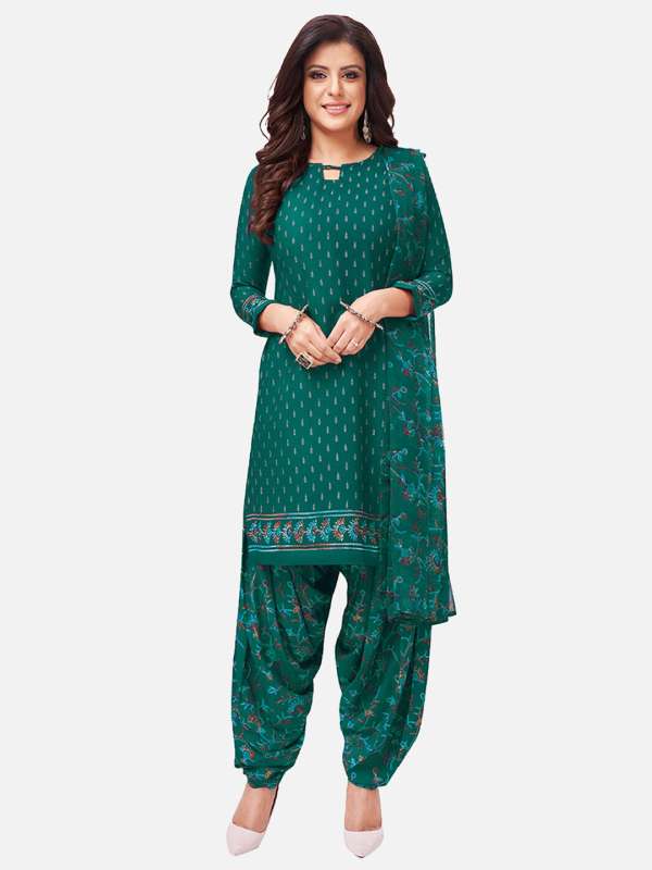 Dark Green Dress Material Buy Dark Green Dress Material online