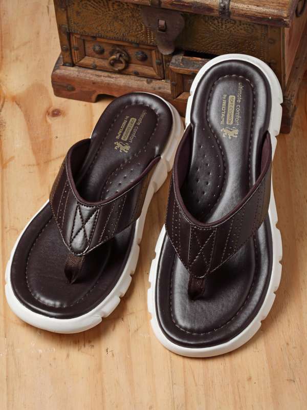 Buy RED TAPE Mens Leather Slip On Casual Slippers | Shoppers Stop