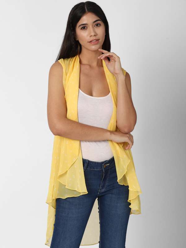 Sleeveless top sales with shrug