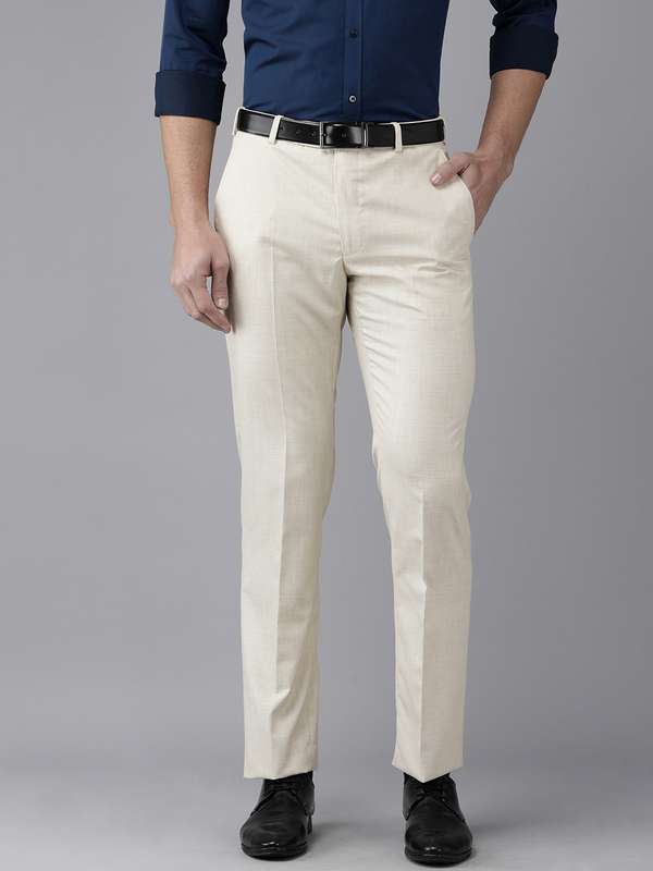 Men Beige Trousers - Buy Men Beige 