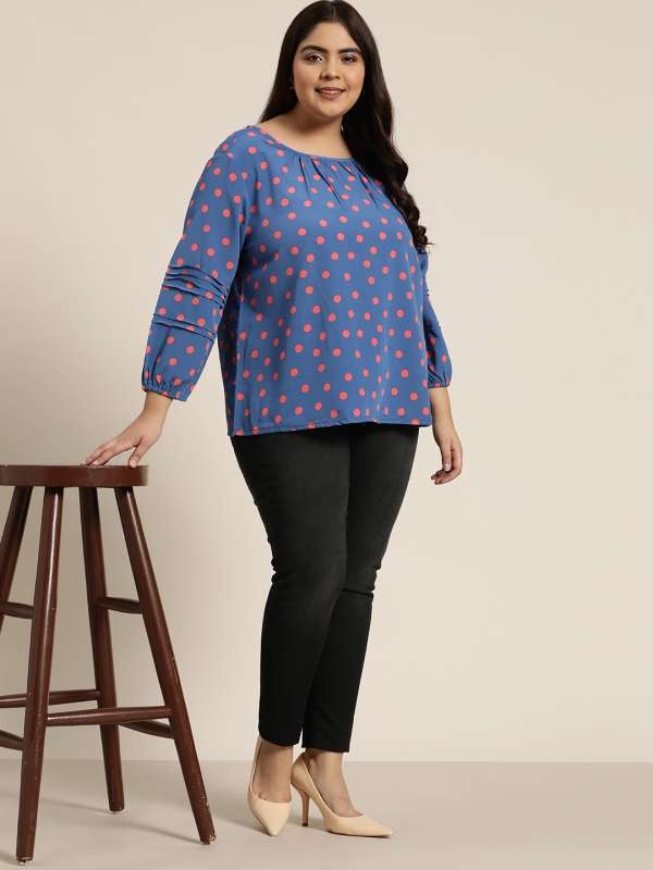 Cute plus sales size tops cheap