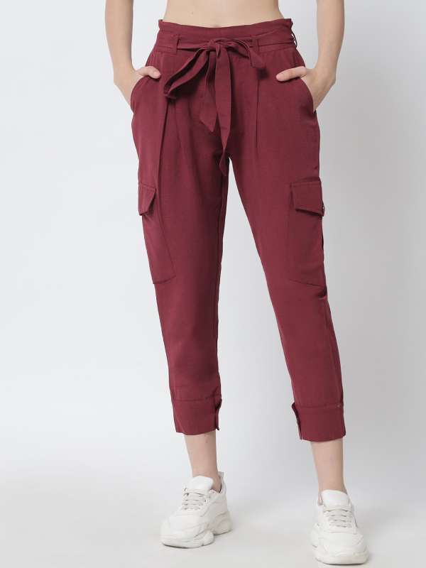 Buy Olive Trousers & Pants for Women by Tulsattva Online