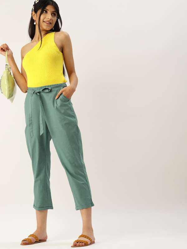 Jaipur Kurti Regular Fit Women Green Trousers  Buy Jaipur Kurti Regular  Fit Women Green Trousers Online at Best Prices in India  Flipkartcom