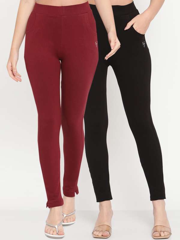 Maroon leggings new arrivals