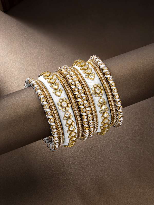 Peora White Bangle Buy Peora White Bangle online in India