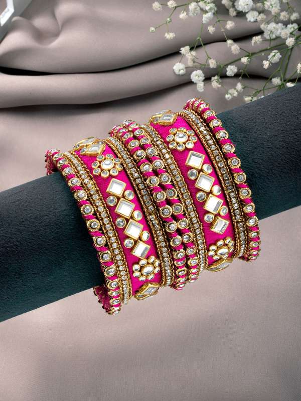 Thread silk bangles online