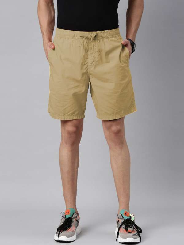 Men Khaki Shorts - Buy Men Khaki Shorts online in India