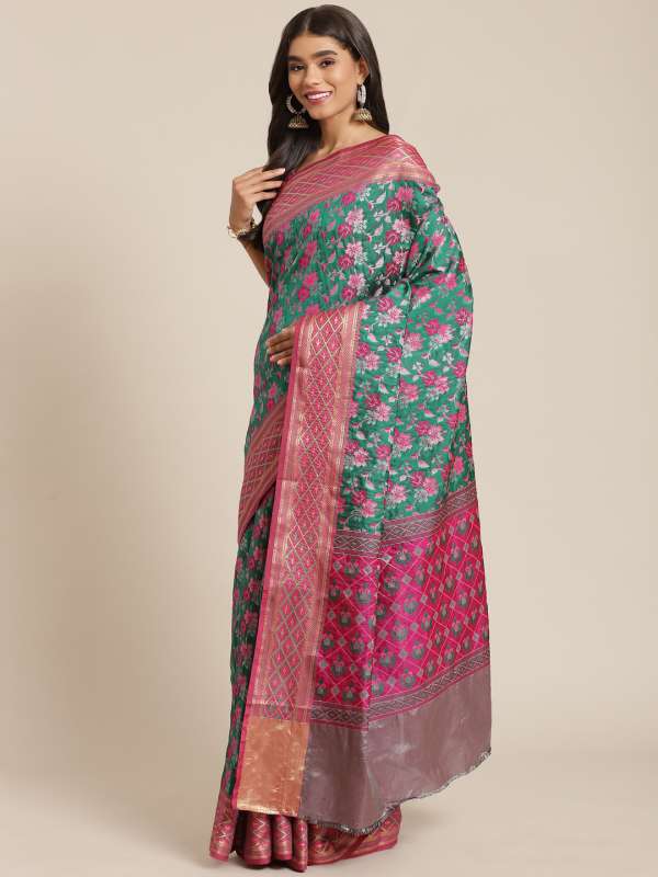 Myntra banarasi store silk sarees