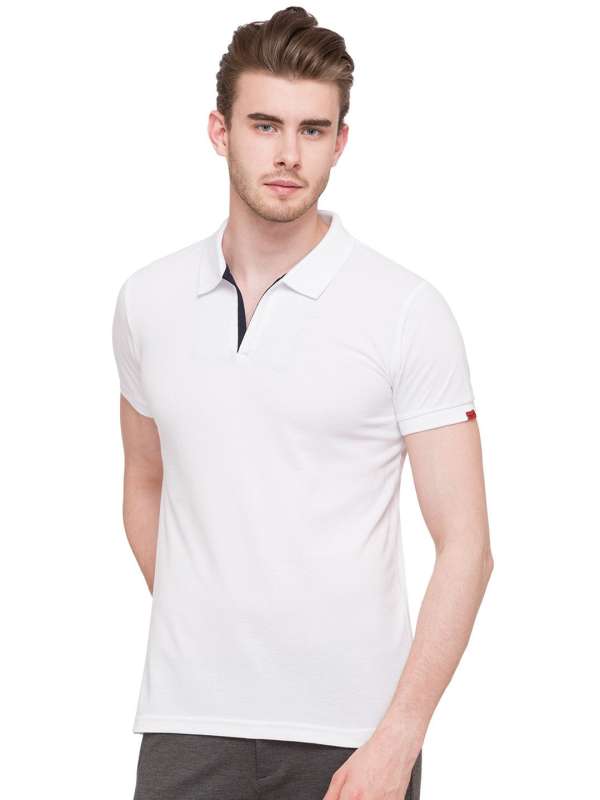 Buy White Collar Tshirts Polo Shirts online in India