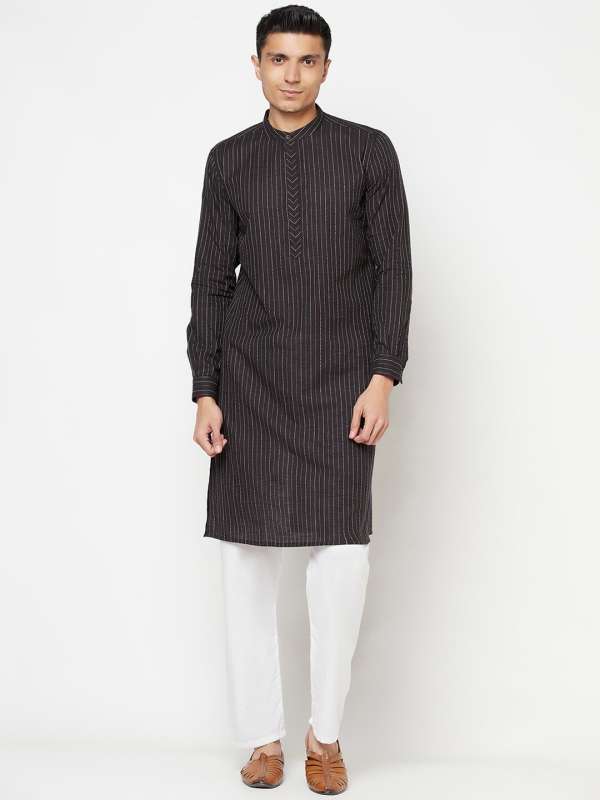 Black silk kurta fabindia 2025