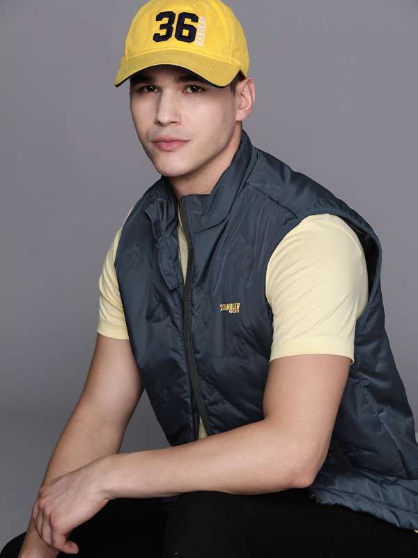 Half sleeve jackets for new arrivals mens myntra
