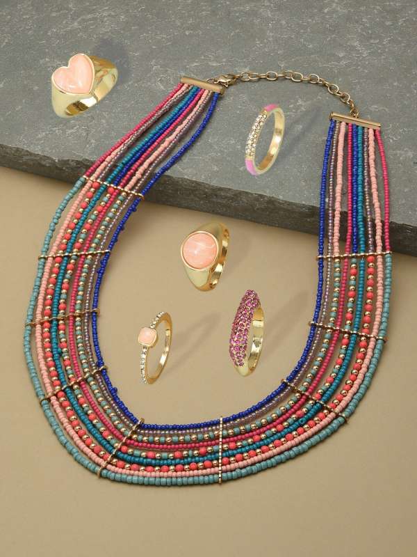 Zaveri pearls zinc jewel set 2025