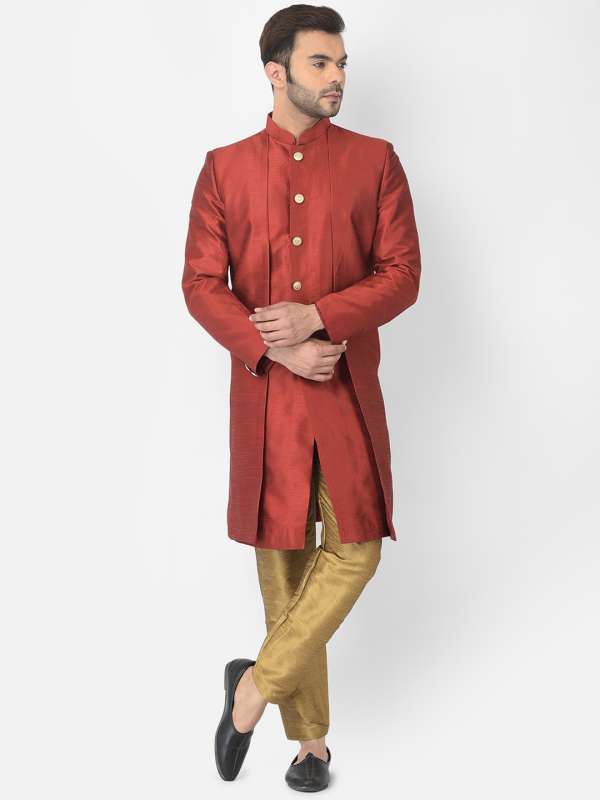 Red sherwani sales