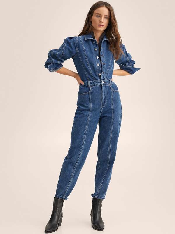 womens denim jumpsuit