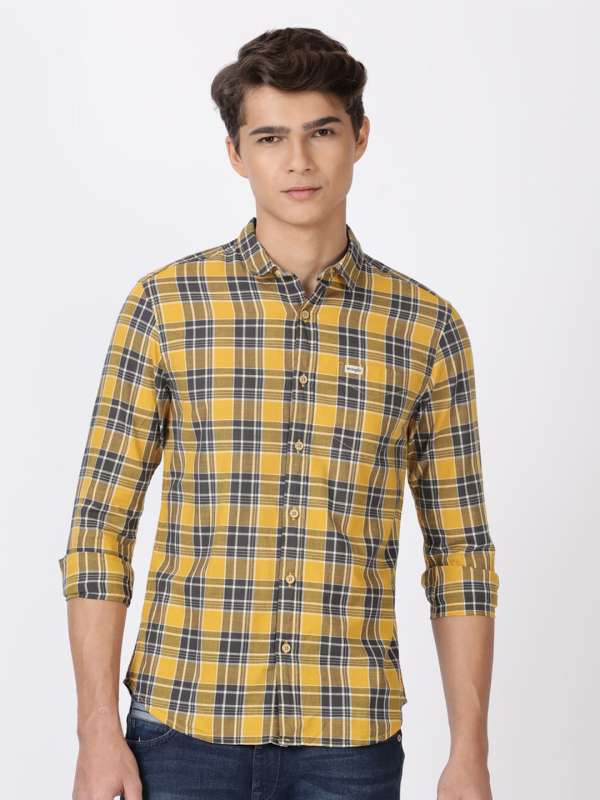 Wrangler Yellow Shirts - Buy Wrangler Yellow Shirts online in India