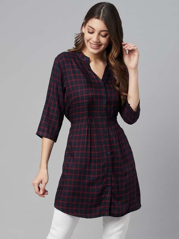 Women Check Tunics - Buy Women Check 