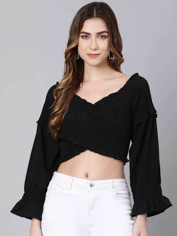 Off shoulder top myntra shop