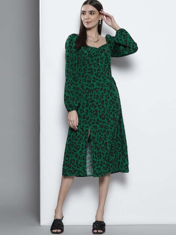 Missguided green dress online
