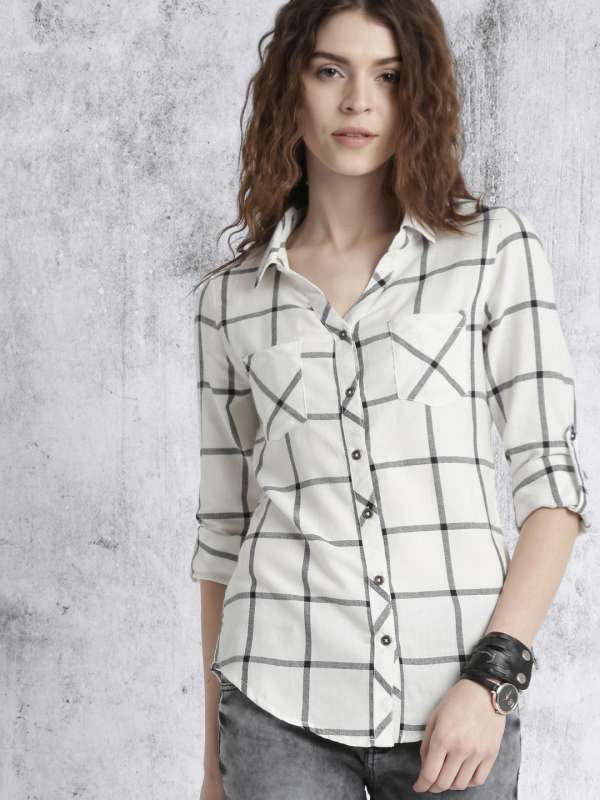 White Check Shirts Buy White Check Shirts Online In India