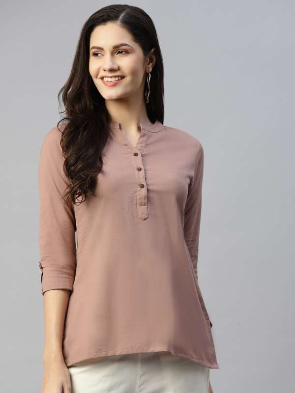 Plain cotton kurtis online new arrivals