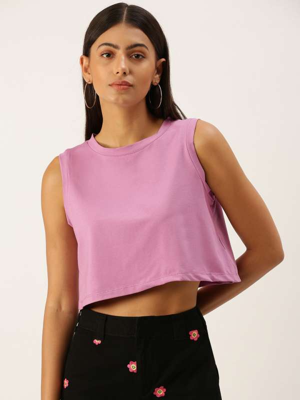 Lavender crop top forever 21 new arrivals