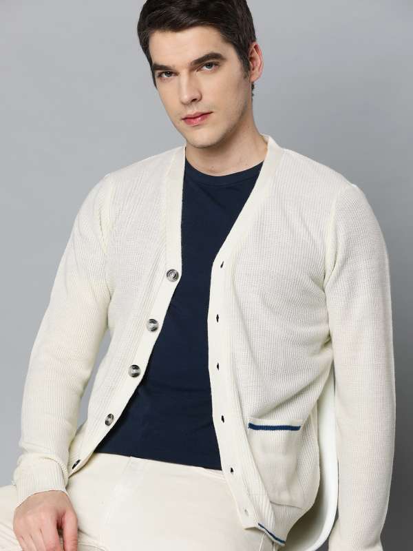 faldskærm trappe Kategori Grey Off White Men Sweaters Cardigans - Buy Grey Off White Men Sweaters  Cardigans online in India