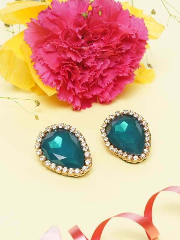 Teal earrings shop