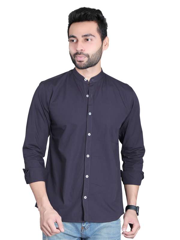 Dark Grey Shirt - Buy Dark Grey Shirt online in India