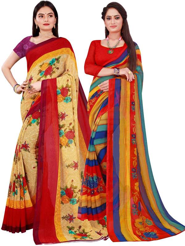 Diwali Gifts Multi Sarees Set - Buy Diwali Gifts Multi Sarees Set online in  India