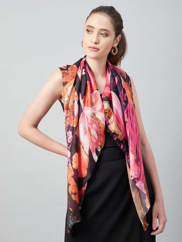 Satin scarf top online